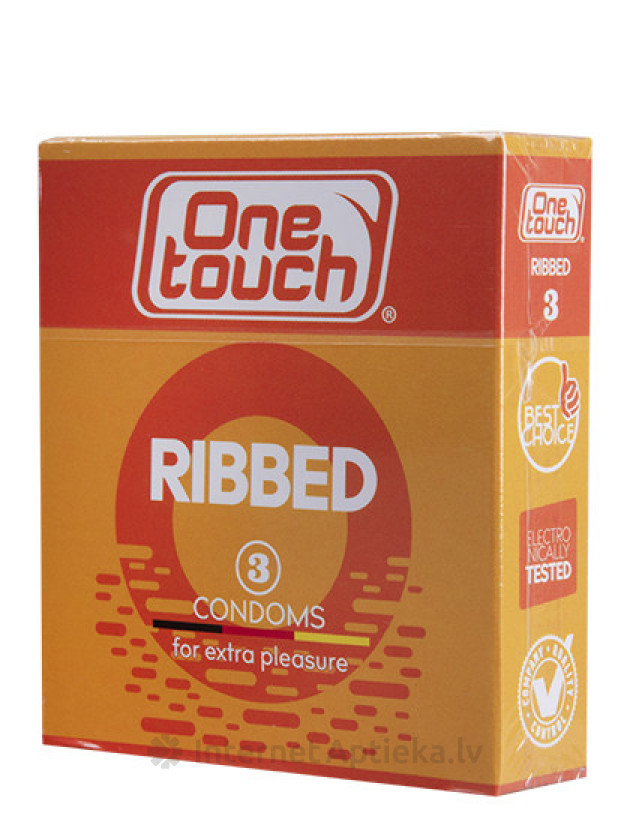 Презерватив MEDICAL SUPPLIES Condom `One Touch` Ribbed N3*